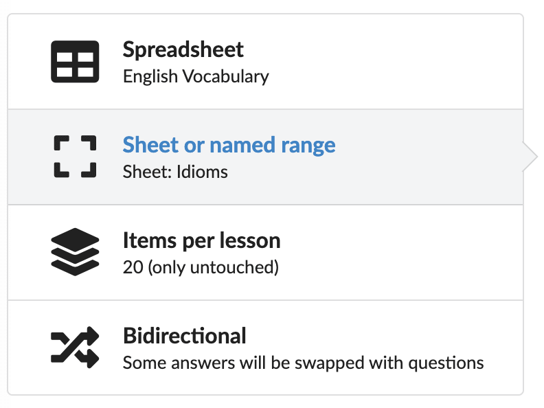 Lesson Customization Screenshot